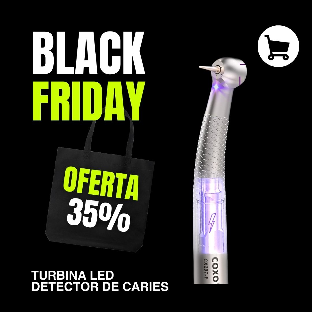 25(1) Coxo CX207F - Turbina con Luz Detector de Caries - Imagen 1